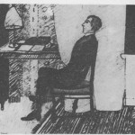 П.Митурич "Портрет О.Э.Мандельштама" 1914