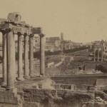 Томмазо Куччони "Вид на Форо Романо и Храм Сатурна" 1855