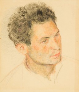 Арон Ржезников "Портрет художника М.Хазанова" 1932