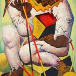 Александр Тихомиров "Акробат с попугаем" 1985