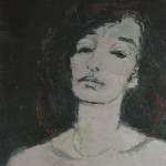 129. Тимошенко Лидия "Автопортрет (в свинцовой гамме)" 1965 Холст, масло 55х45