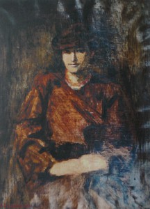 36. Тимошенко Лидия "Портрет М.Асламазян" 1937 Холст, масло 77х58