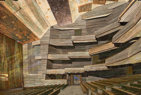В. С. Кубасов «Проект нового здания МХАТа на Тверском бульваре в Москве. Зрительный зал» 1972–1973.