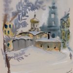 Татьяна Маврина "Церковь Рождества Богородицы в Рождественском монастыре" 1943