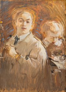 Михаил Шемякин "Автопортрет с сыном" 1905