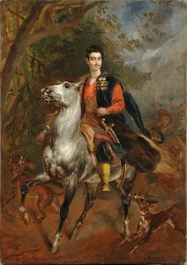 Карл Брюллов "Керубино Корньенти. Портрет А.Н. Демидова на коне" 1852