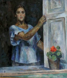 Роберт Фальк "Девушка у окна" 1926 Краснодар