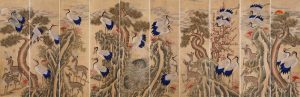 Неизвестный художник "Цветы и птицы" Корея. Рубеж 19 и 20 веков