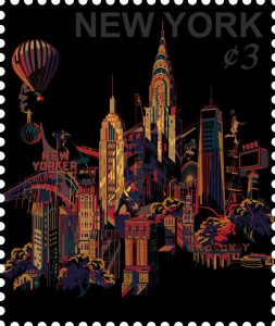 Джеки Цай "NYC. Cityscape Stamp"