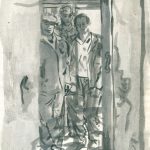 Александр Максимов "Трое в дверях" 1980