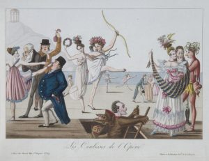 Неизвестный художник "За кулисами Парижской оперы" 1815