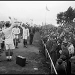Сборная команда Франции на поле Центрального парка. 13 июля 1930 года.