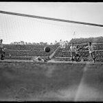 Четвертый уругвайский гол в финале, забитый Эктором Кастро. Стадион Сентенарио. 30 июля 1930 года.