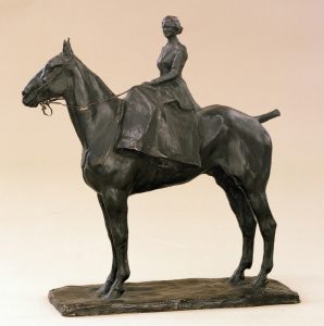 П.П. Трубецкой "Ольга Николаевна Якунчикова на лошади" 1913