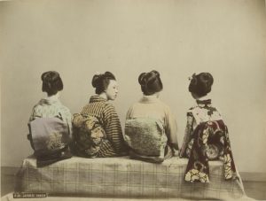 Неизвестный автор "Японские танцовщицы" 1880-1890-е