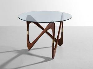 Кофейный столик c фигурным основанием, 1950-е (приписывается Чезаре Лакке)