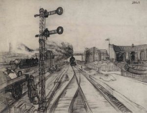 Георгий Нисский "Железнодорожные пути" 1924