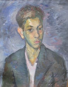 Роберт Фальк "Портрет мальчика с книгой (Валерий Фальк)" 1925