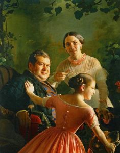 Сергей Зарянко "Портрет семьи Турчаниновых" 1848