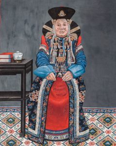 Джалсарай. Копия картины Сономцэрэна. Портрет супруги тушету-хана. Монголия, 1948