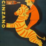 Раймон Савиньяк "Cinzano (Zebra with Jockey)" 1950-е