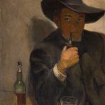 Диего Ривера "Автопортрет в шляпе" 1907