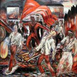 Борис Голополосов "Борьба за знамя (Сражающиеся революционеры)" 1928