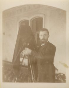 Николай Мещерин "Автопортрет в зеркале" 1886-1887