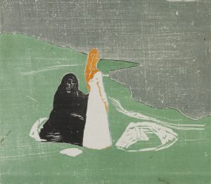 Эдвард Мунк "Две женщины на берегу" 1898