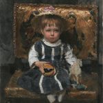 Илья Репин "Портрет В.И. Репиной в детстве" 1874
