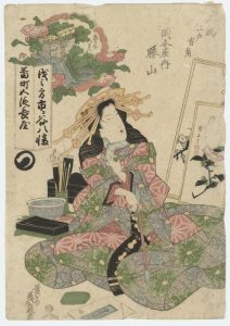 Эйсэн Кэйсай "Кацуяма из Дома Окамотоя. Из серии "Куртизанки всех концов Эдо" 1830-е