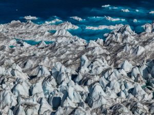 Диана Тафт "Морской пейзаж, гренландский ледяной щит. Из проекта "Таяние Арктики" 2016