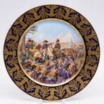Тарелка "Египетский поход Бонапарта" Первая четверть XIX века, Франция, Севрская мануфактура