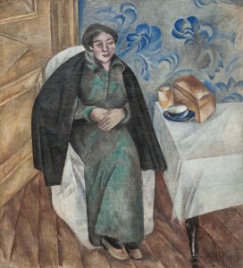 А.В. Шевченко "Портрет женщины в зеленом платье" 1913