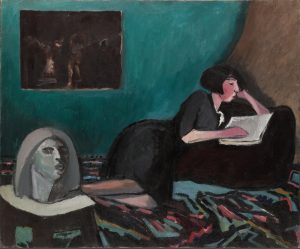 Константин Истомин "Читающая женщина" 1931