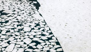 Диана Тафт "Таяние Арктики, Гренландское море, Северные ледовитый океан, время 16.48, 79° северной широты. Из проекта "Таяние Арктики" 2016