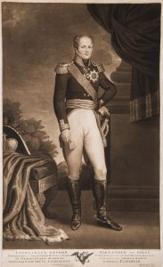 Дж. Уокер (по оригиналу Дж.А. Аткинсона) "Портрет императора Александра I" 1814