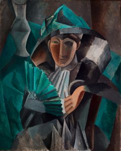 Пабло Пикассо "Дама с веером" 1909