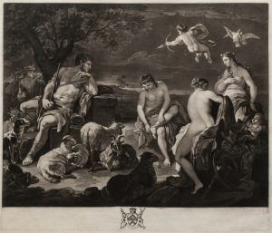 Р. Ирлом (по оригиналу Л. Джордано) "Суд Париса" 1778