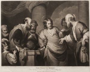 Ч.Г. Ходжес (по оригиналу Б. Строцци) "Динарий кесаря" 1787