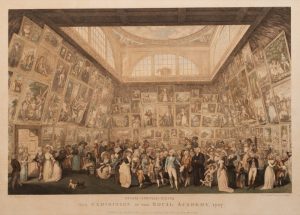 П.А. Мартини (по оригиналу И.Г. Рамберга) "Выставка в Королевской Академии художеств в 1787 году" 1787