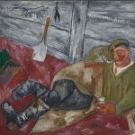 М.Ф. Ларионов "Отдыхающий солдат" 1911