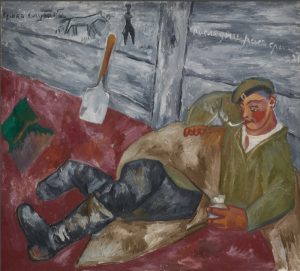 М.Ф. Ларионов "Отдыхающий солдат" 1911