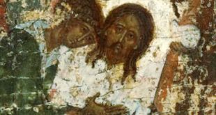 Сказание о Нерукотворном образе. Икона XVI века из собрания Константина Воронина.