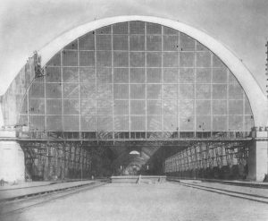 Дебаркадер Брянского вокзала в Москве. Фотография, 1910-е