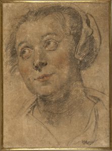 Якоб Йорданс "Этюд головы молодой женщины" Около 1635-1640