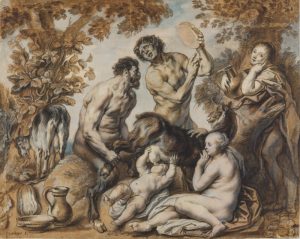 Якоб Йорданс "Младенец Юпитер кормится молоком козы Амалфеи" Около 1640