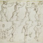 Альбрехт Дюрер "Танцующие и музицирующие путти с античным "трофеем" 1495