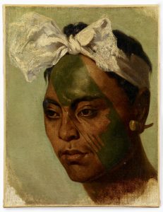 Неизвестный автор. Татуированный житель Маркизских островов. XIX век