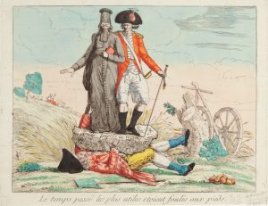 Неизвестный гравер "В прошлом наиболее полезные были затоптаны ногами" 1789